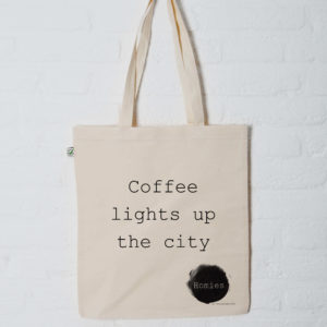 Homies Tote Bag Coffee lights up the city